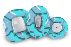 Dashing Dolphin Patch for Freestyle Libre 2 diabetes CGMs and insulin pumps