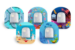 Deep Sea Patch Pack for Omnipod diabetes CGMs and insulin pumps