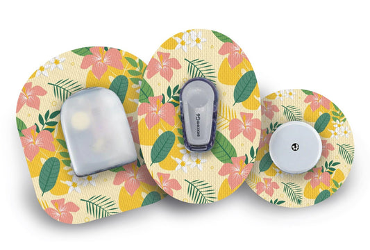 Delightful Flowers Patch for Freestyle Libre 2 diabetes CGMs and insulin pumps