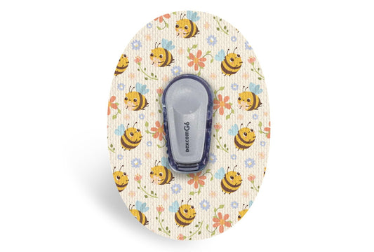 Don't Worry Bee Happy Patch - Dexcom G6 / One for Single diabetes CGMs and insulin pumps