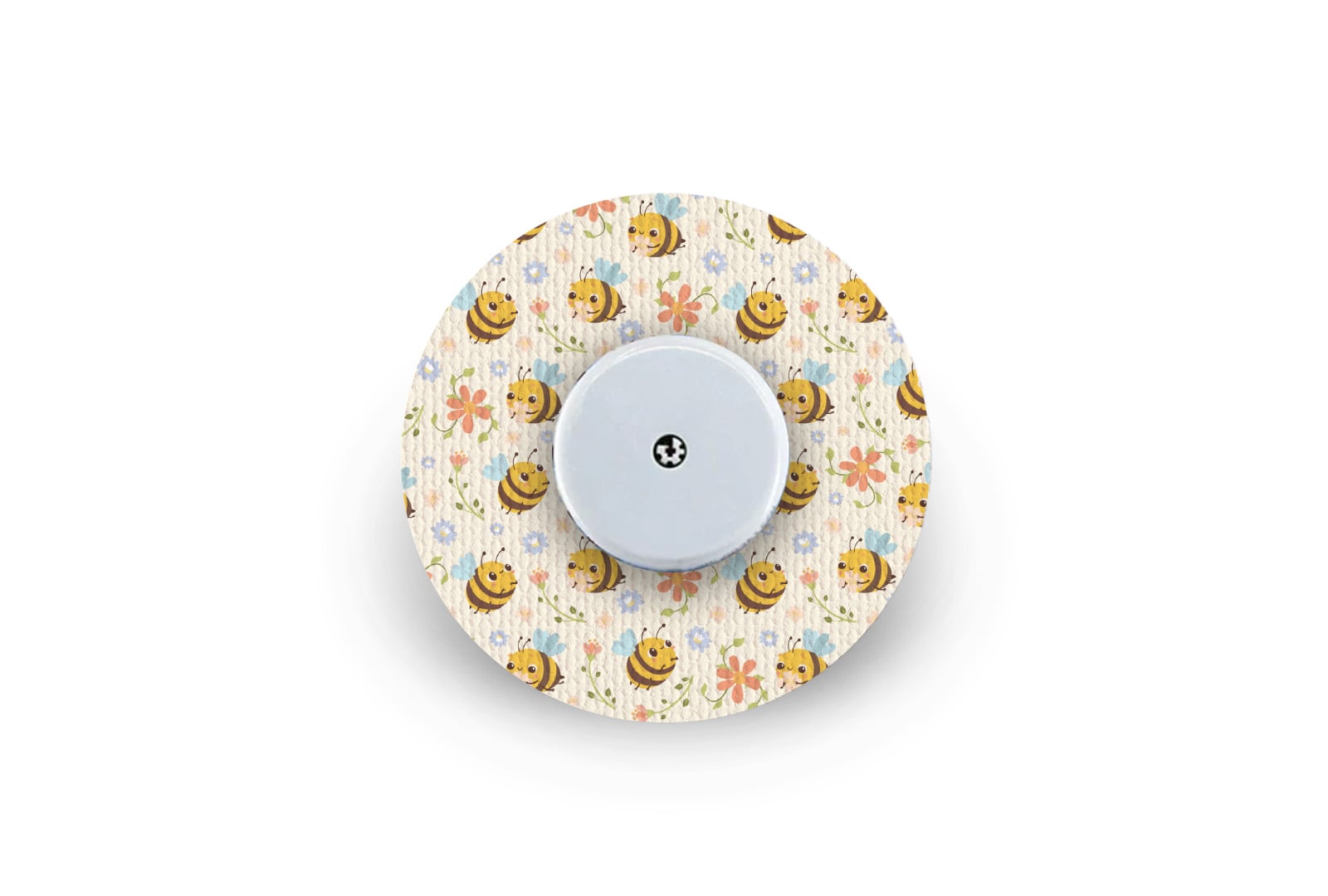 Don't Worry Bee Happy Patch for Freestyle Libre diabetes CGMs and insulin pumps