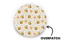 Don't Worry Bee Happy Patch for Freestyle Libre 3 diabetes CGMs and insulin pumps