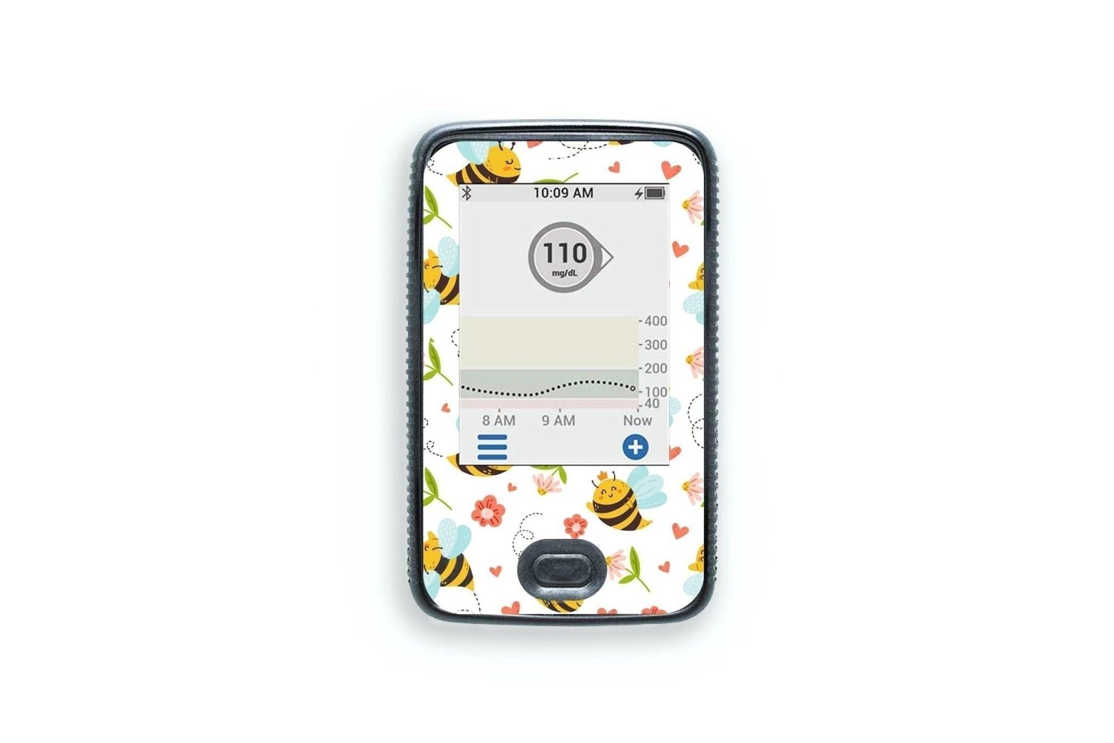 Don't Worry Bee Happy Sticker - Dexcom G6 / One Receiver for diabetes CGMs and insulin pumps