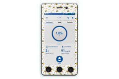 Don't Worry Bee Happy Sticker - Omnipod Dash PDM for diabetes CGMs and insulin pumps