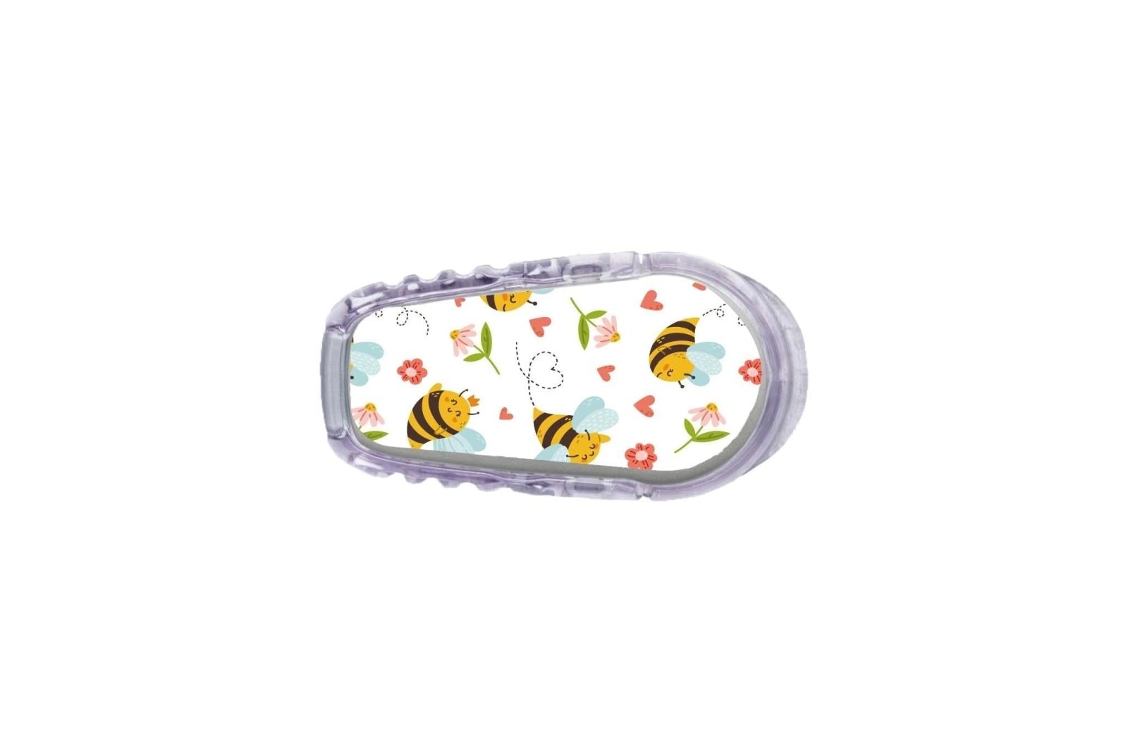 Don't Worry Bee Happy Sticker for Dexcom G6 / One Sensor diabetes CGMs and insulin pumps