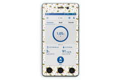 Don't Worry Bee Happy Sticker for Omnipod Dash PDM diabetes CGMs and insulin pumps