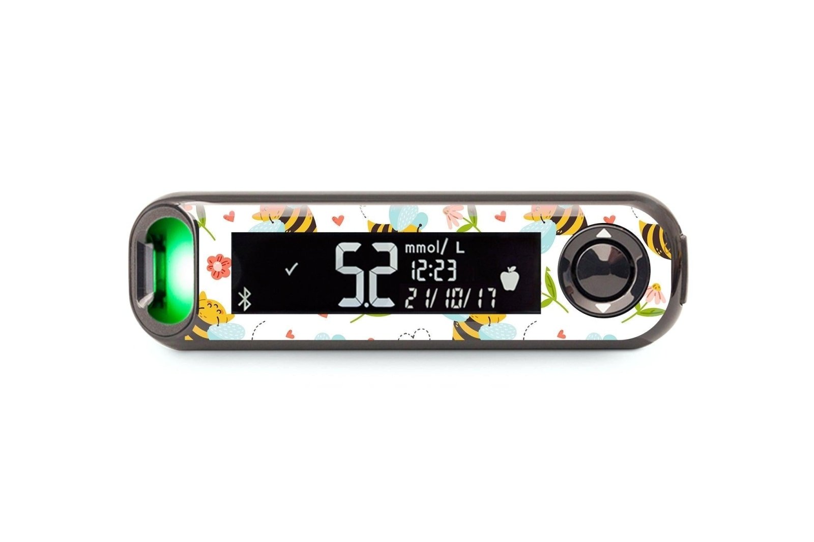 Don't Worry Bee Happy Sticker for Contour Next One diabetes CGMs and insulin pumps