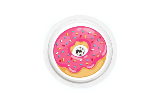 Donut Sticker - Freestyle Libre 1, 2, or 2+ for diabetes CGMs and insulin pumps