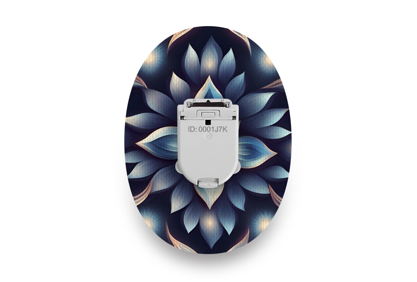 Dreamy Blue Flowers Patch - Glucomen Day for Single diabetes supplies and insulin pumps