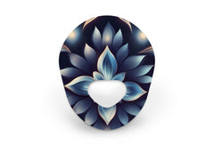 Dreamy Blue Flowers Patch - Guardian Enlite for Single diabetes supplies and insulin pumps