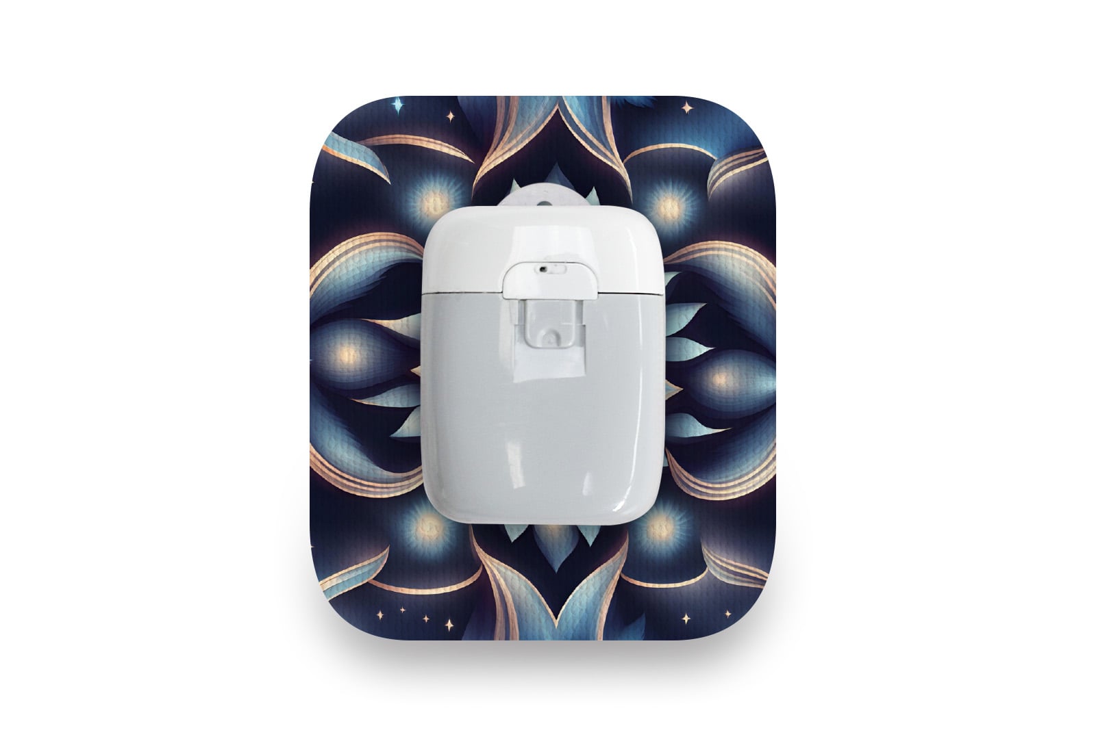 Dreamy Blue Flowers Patch - Medtrum Pump for Single diabetes supplies and insulin pumps
