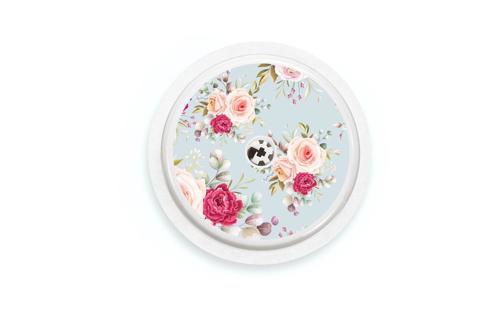 Elegant Flowers Sticker - Freestyle Libre 1, 2, or 2+ for diabetes CGMs and insulin pumps