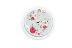 Elegant Flowers Sticker - Freestyle Libre 1, 2, or 2+ for diabetes CGMs and insulin pumps