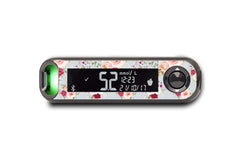 Elegant Flowers Sticker for Contour Next One diabetes CGMs and insulin pumps