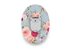 Elegant Roses Patch for Glucomen Day diabetes CGMs and insulin pumps