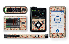 Father Christmas Stickers for Novopen 4, 5, 6, or Echo diabetes CGMs and insulin pumps