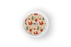 Father Christmas Stickers for Freestyle Libre 1, 2, or 2+ diabetes CGMs and insulin pumps