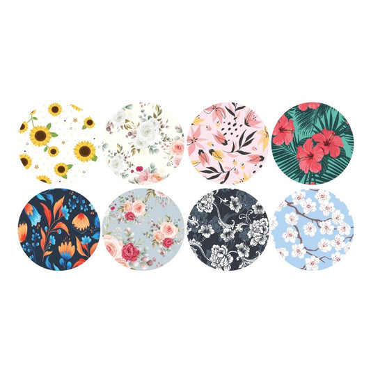Floral Sticker Sheet for Single Sheet diabetes CGMs and insulin pumps