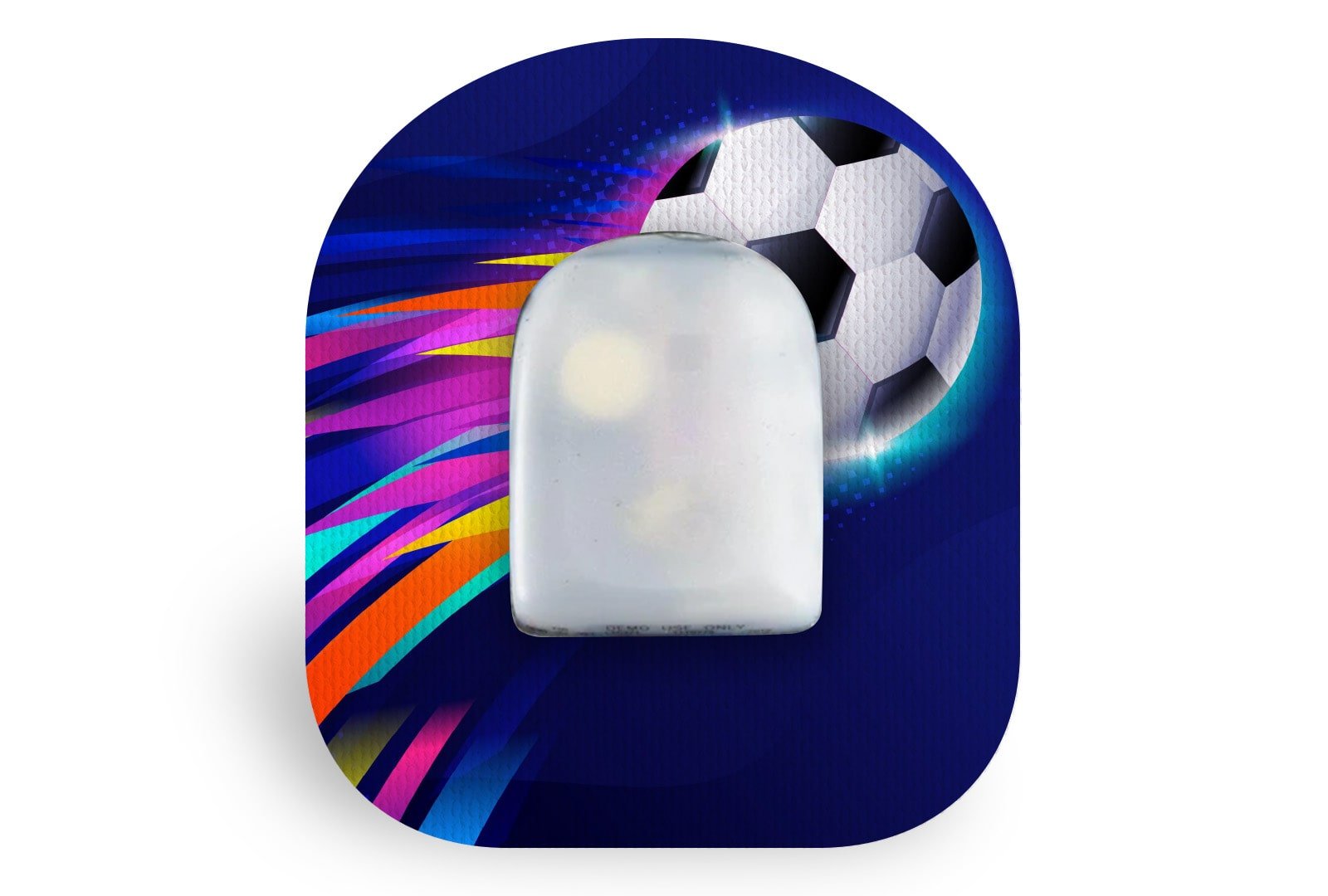 Flying Football Patch for Omnipod diabetes CGMs and insulin pumps