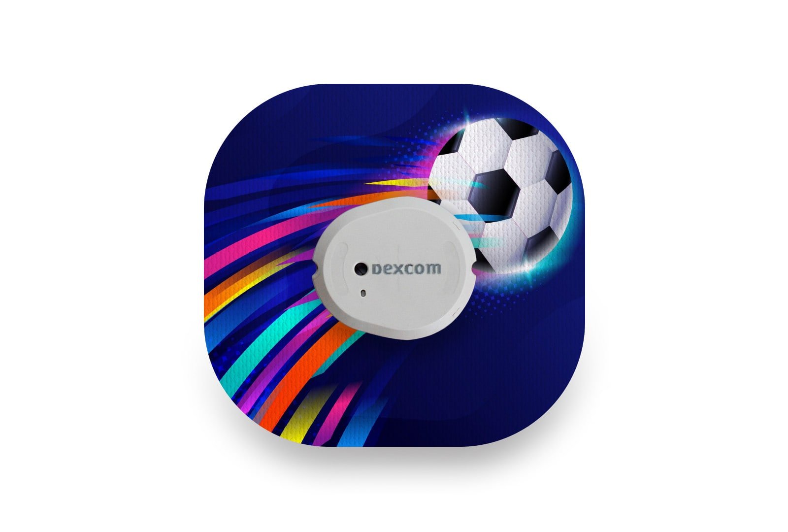 Flying Football Patch for Dexcom G7 / One+ diabetes CGMs and insulin pumps