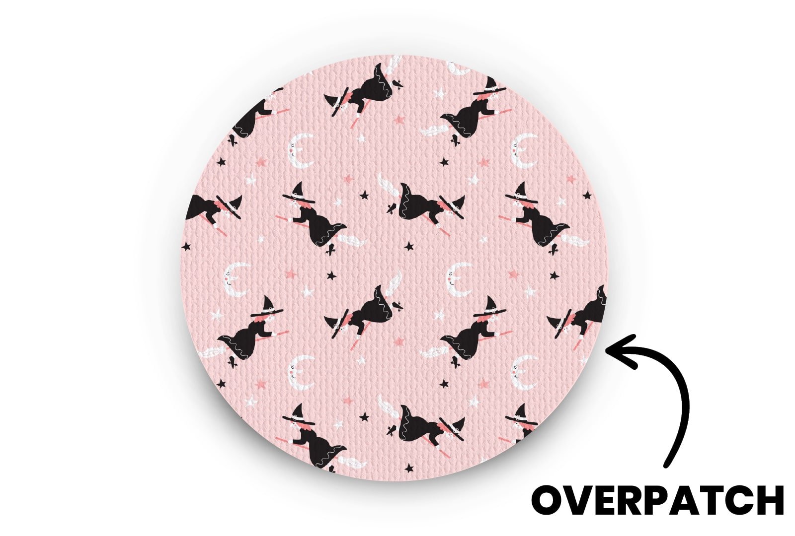 Flying Witches Patch for Freestyle Libre 3 diabetes CGMs and insulin pumps