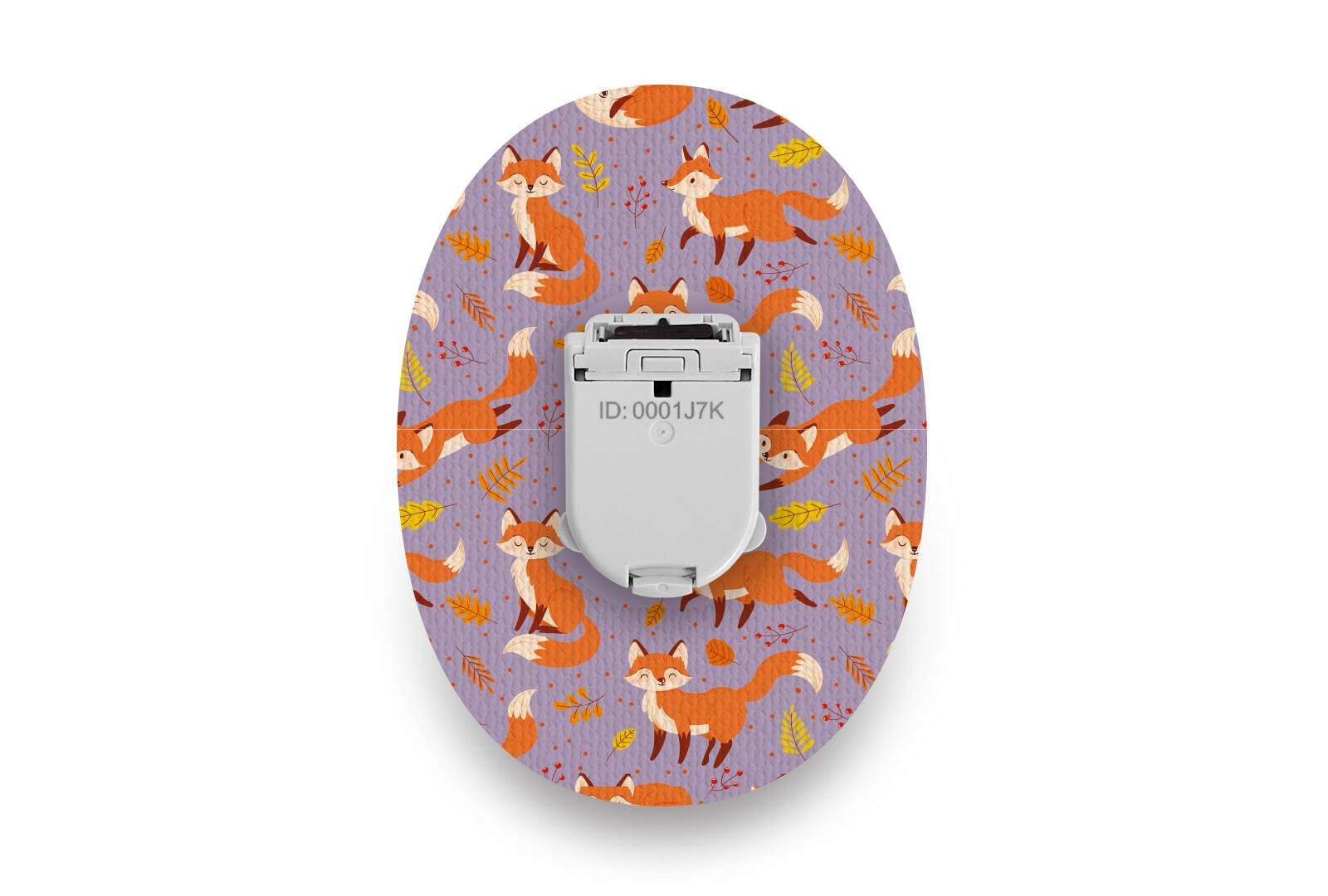 Fox in the Fall Patch for Glucomen Day diabetes CGMs and insulin pumps