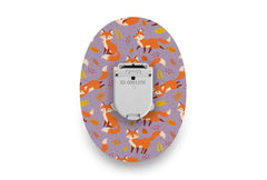 Fox in the Fall Patch for Glucomen Day diabetes CGMs and insulin pumps