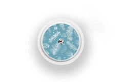 Frosty Feathers Stickers for Freestyle Libre 1, 2, or 2+ diabetes CGMs and insulin pumps