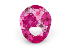Fuchsia Florals Patch for Guardian 3 diabetes supplies and insulin pumps