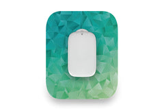 Geometric Green Patch for Medtrum CGM diabetes CGMs and insulin pumps