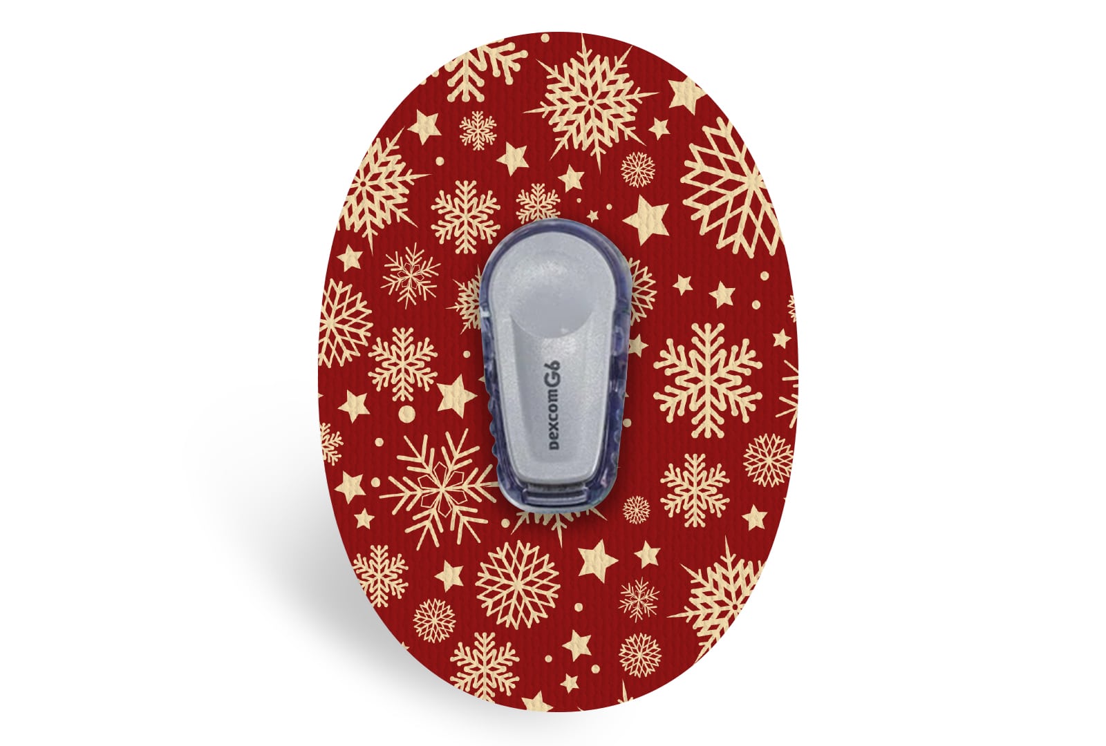 Golden Snowflakes Patch - Dexcom G6 / One for Single diabetes CGMs and insulin pumps