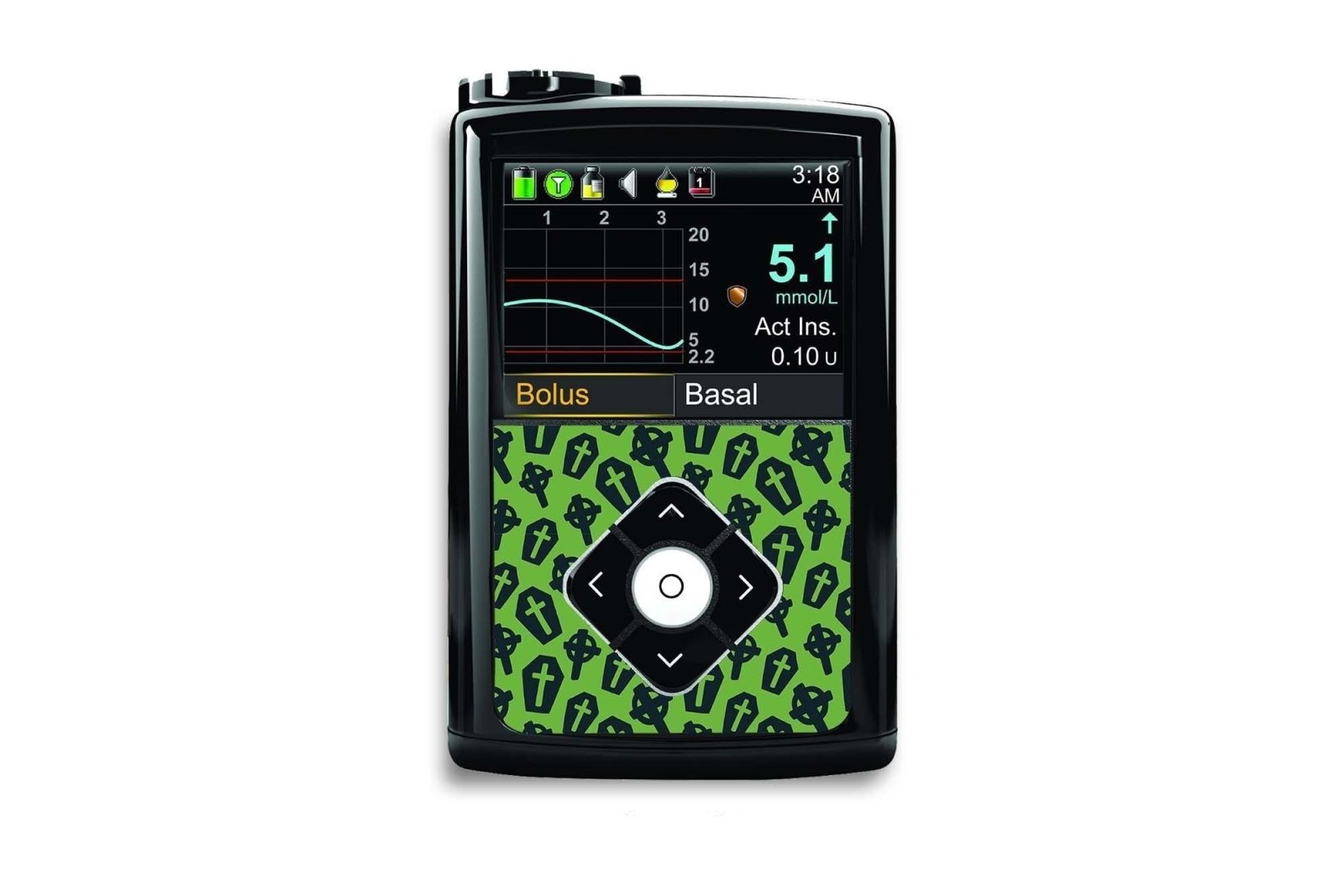 Graveyard Sticker for Medtronic Minimed 640g, 680g, 780g diabetes CGMs and insulin pumps