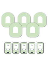 Green Pastel Patches Matching Set for Omnipod diabetes CGMs and insulin pumps
