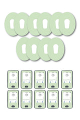 Green Pastel Patches Matching Set for Dexcom G6 diabetes CGMs and insulin pumps