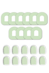 Green Pastel Patches Matching Set for Omnipod diabetes CGMs and insulin pumps