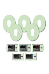 Green Pastel Patches Matching Set for Dexcom G6 diabetes CGMs and insulin pumps
