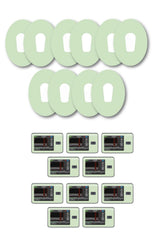 Green Pastel Patches Matching Set for Dexcom G6 diabetes CGMs and insulin pumps