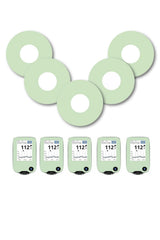 Green Pastel Patches Matching Set for Freestyle Libre diabetes CGMs and insulin pumps