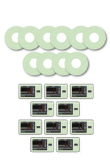 Green Pastel Patches Matching Set for Freestyle Libre diabetes CGMs and insulin pumps