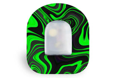 Green Swirl Patch - Omnipod for Omnipod diabetes supplies and insulin pumps