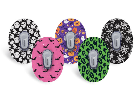 Halloween Patch Pack for Dexcom G6 - 5 Pack diabetes CGMs and insulin pumps