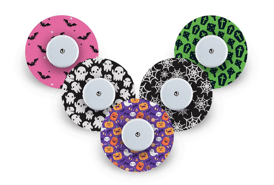 Halloween Patch Pack for Freestyle Libre - 5 Pack diabetes CGMs and insulin pumps
