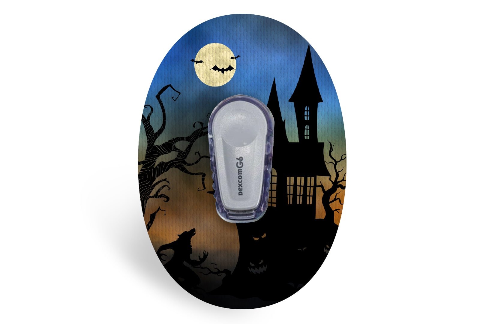 Haunted House Patch for Dexcom G6 / One diabetes CGMs and insulin pumps