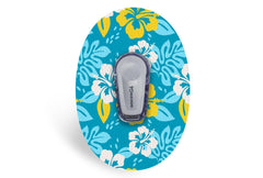 Island Flowers Patch - Dexcom G6 / One for Single diabetes supplies and insulin pumps