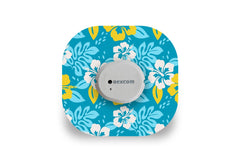Island Flowers Patch for Dexcom G7 / One+ diabetes supplies and insulin pumps