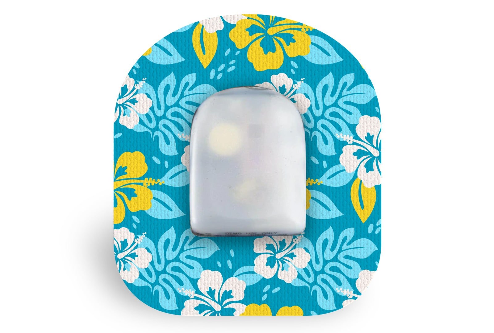 Island Flowers Patch for Omnipod diabetes supplies and insulin pumps
