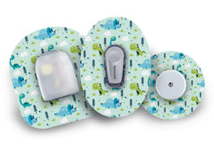 Light Dinosaurs Patch for Freestyle Libre 2 diabetes CGMs and insulin pumps