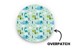 Light Dinosaurs Patch for Freestyle Libre 3 diabetes CGMs and insulin pumps