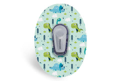Light Dinosaurs Patch for Dexcom G6 / One diabetes CGMs and insulin pumps