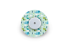 Light Dinosaurs Patch - Freestyle Libre for Single diabetes CGMs and insulin pumps